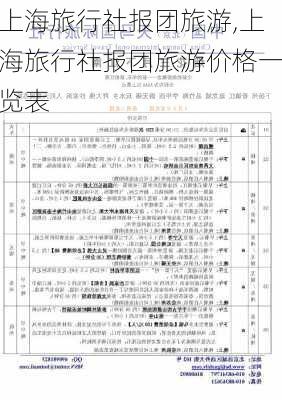 上海旅行社报团旅游,上海旅行社报团旅游价格一览表