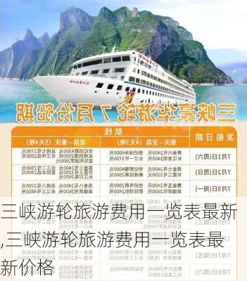 三峡游轮旅游费用一览表最新,三峡游轮旅游费用一览表最新价格