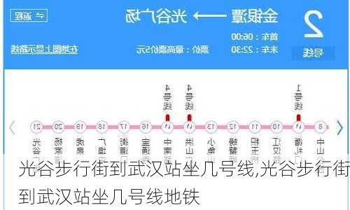 光谷步行街到武汉站坐几号线,光谷步行街到武汉站坐几号线地铁