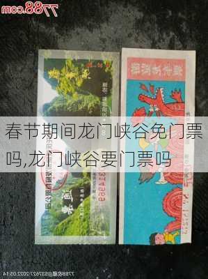 春节期间龙门峡谷免门票吗,龙门峡谷要门票吗