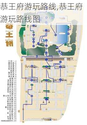 恭王府游玩路线,恭王府游玩路线图